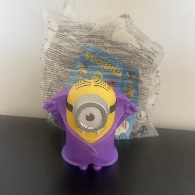 Mcdonalds 2015 talking Minions happy meal toy Vampire Purple Coat Halloween