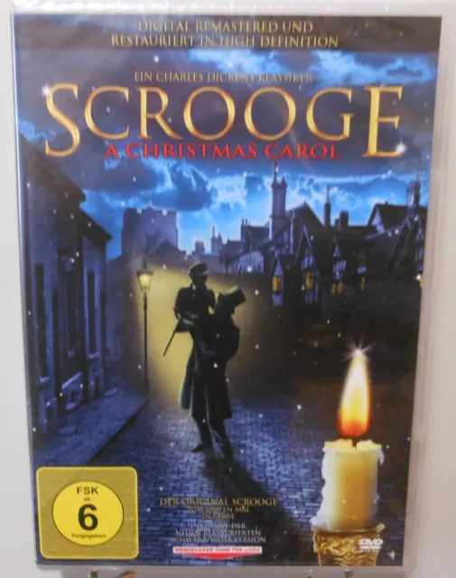 Weihnachten DVD Scrooge A Christmas Carol Spielfilm Charles Dickens Advent #T284