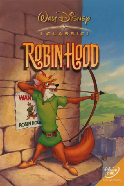 Robin Hood Film Animazione Dvd Disney Ediz Ita Ologramma Rettangolare