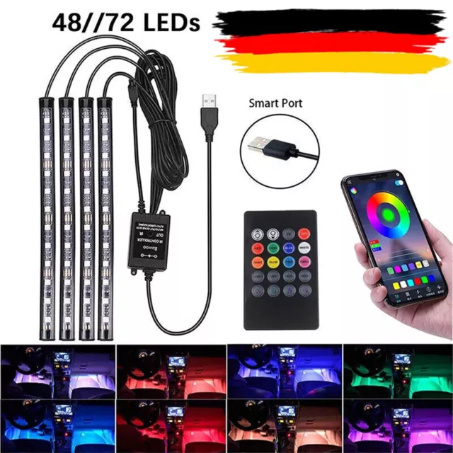 LED RGB Lichtleiste Auto Innenraum Licht Streifen Zubehör LKW Atmosphäre Lampe