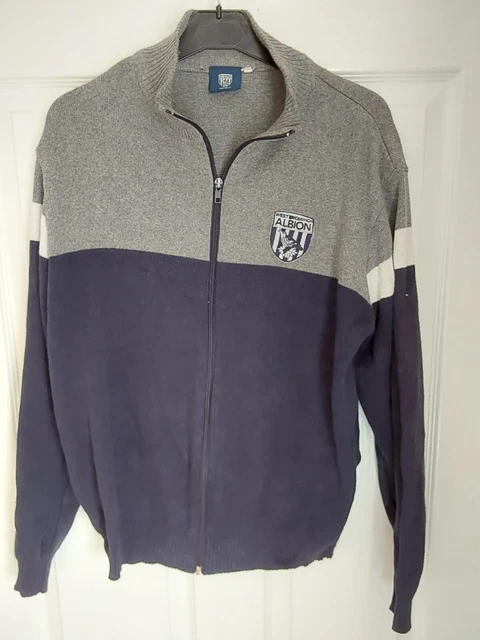 West Bromwich Albion zipped jumper official large mens Brom WBA