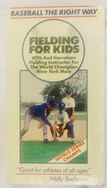 NY New York Mets VHS Tape Fielding for Kids Bud Harrelson 1987 COLLECTIBLE SPORT