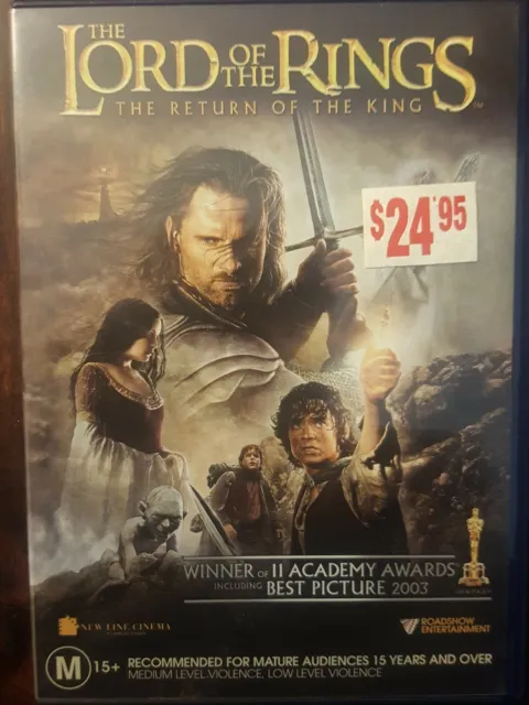 THE LORD OF THE RINGS - The Return Of The King DVD  R4  2-Disc VGC FREE POSTAGE 