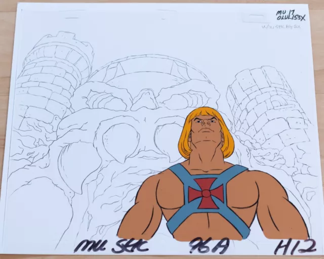 He-Man original vintage Filmation production Cel: HE-MAN