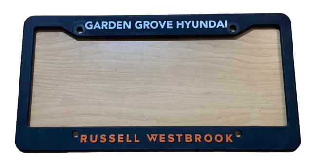 Russell Westbrook Hyundai Dealership License Plate Frame California Garden Grove