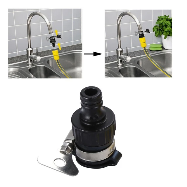 1* - Pipe Connector Bath Tap Adapter To Garden Hose Kitchen Universal Tap Mixer