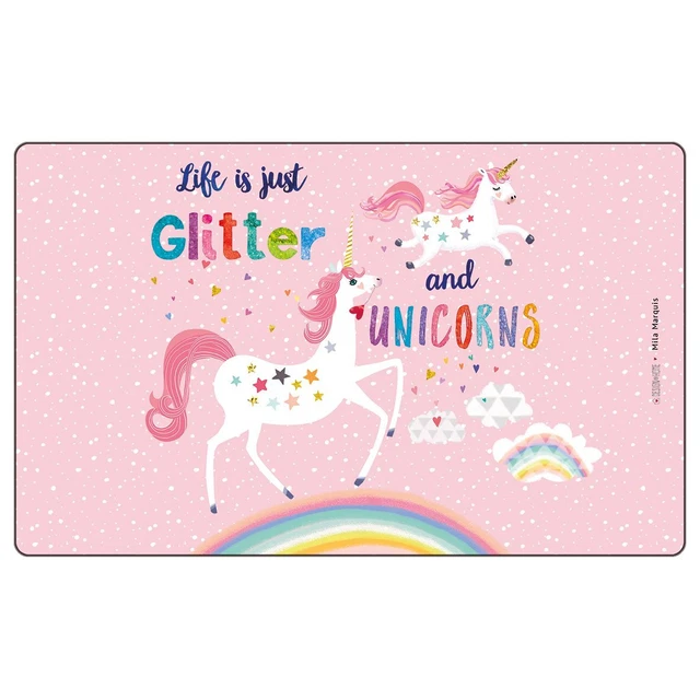 Tavole per colazione ""Glitter&Unicorns"",