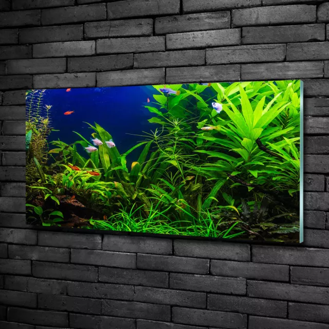 Imagen Pintura De La Pared Decoración Hogar 100x50 Pez en el acuario