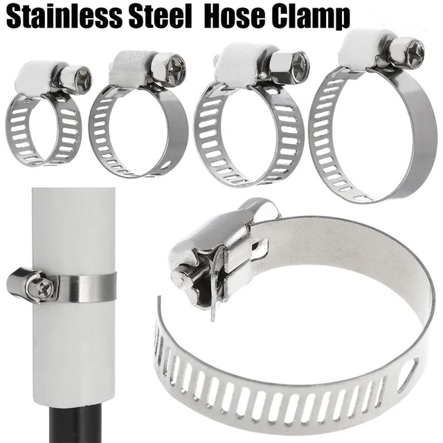 Repair Tool Exhaust Hardware Pipe Clip T Bolt Stainless Steel Hose Clamps