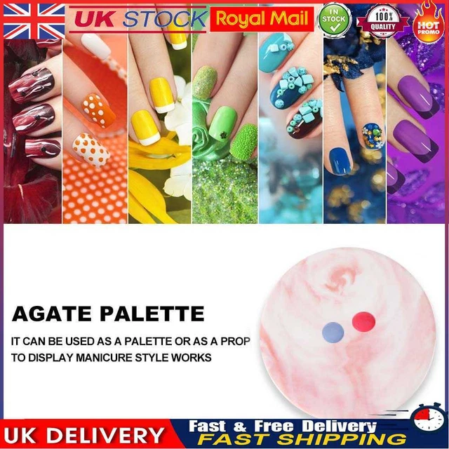 RESIN NAIL ART Palette Color Mixing Tray Fake Nail Display Board