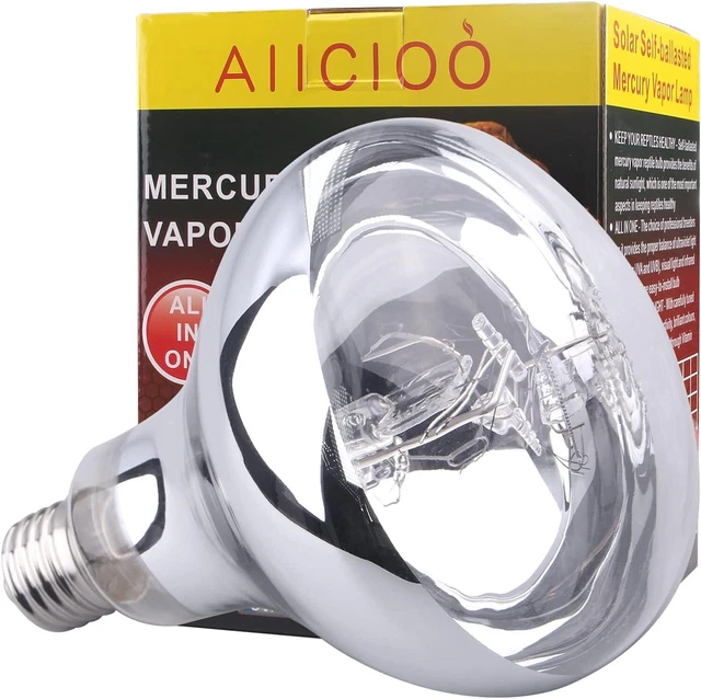 AIICIOO UVB UVA Reptile Heating Lamp D3 Simulate Sunlight Self-Ballasted...