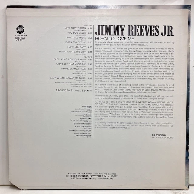 PROMPT DECISION BLUES Jimmy Reeves Jr/ Born to Love Me LPS3016 UR2290 ...