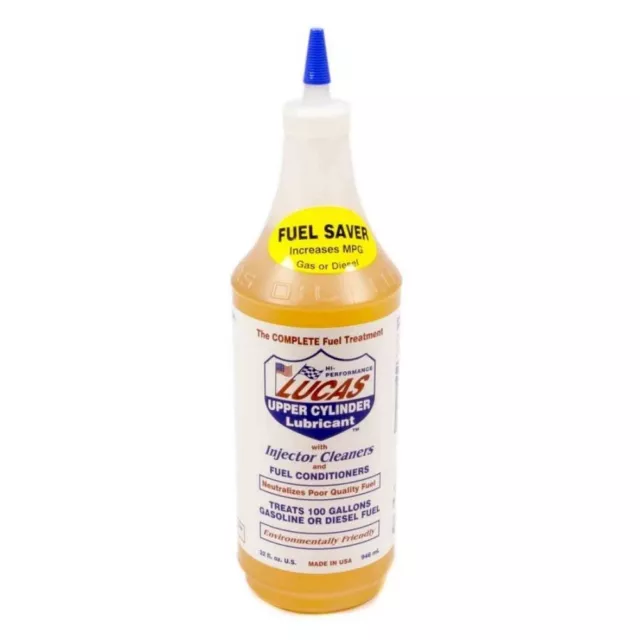Lucas 10003 Upper Cylinder Lube/Injector Cleaner Fuel Treatment Gas Diesel 32oz