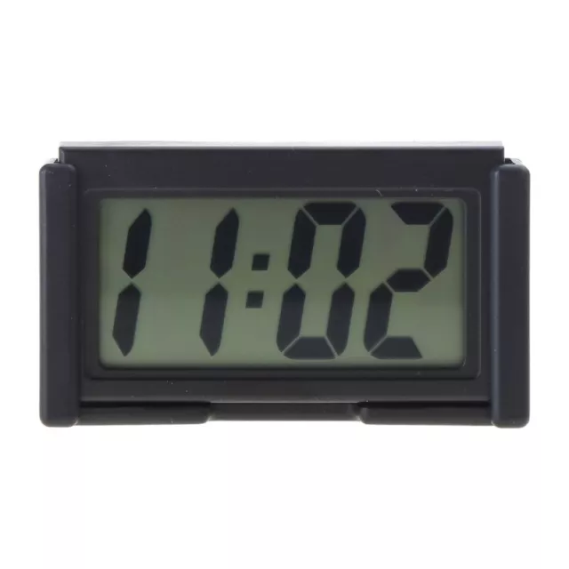 Interior Car Auto Desk Dashboard Digital Clock LCD Screen Self-Adhesive Bracket