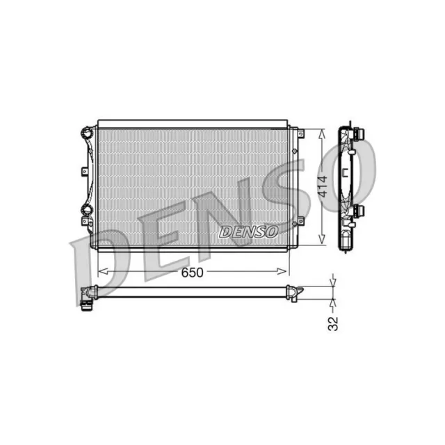 Denso Kühler, Motorkühlung FÜR Audi, Seat, Skoda, VW DRM32015