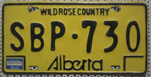 Kanada Nummernschild Auto Kennzeichen Schild ALBERTA License Plate Canada SBP