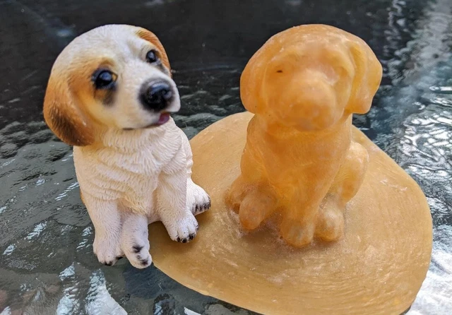 Molde De Goma De Un Perro Con Lindos Ojos Amorosos