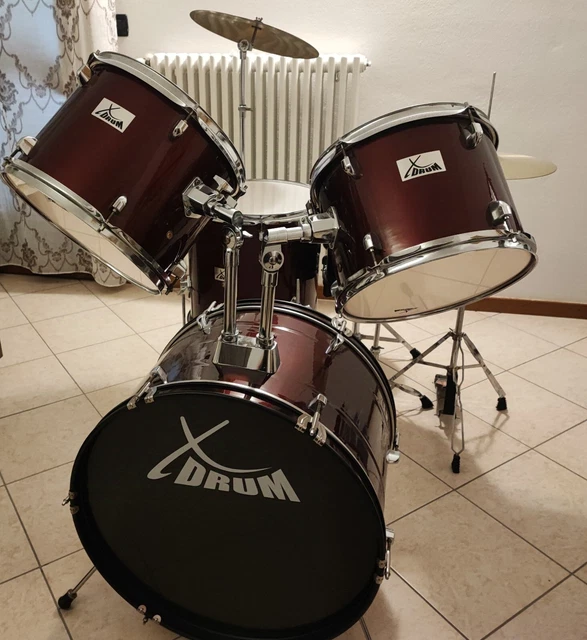 Batterie Complète XDrum Rookie 22 Fusion Noir - Set 5 Pièces Pour Débutants