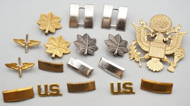 WWII ARMY AIR Forces Wings, Lieutenant Colonel, Major, Lt. Insignia ...