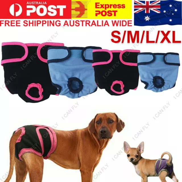 Female / Male Dog Puppy Nappy Diapers Belly Wrap Band Sanitary Underpants DF