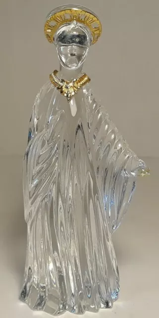 Gorham Germany Crystal Mary Nativity Figurine Gold READ