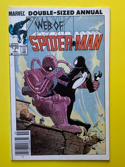 Web Of Spider-Man #1 Annual (Marvel 1985) Newsstand |  Vf 8.0