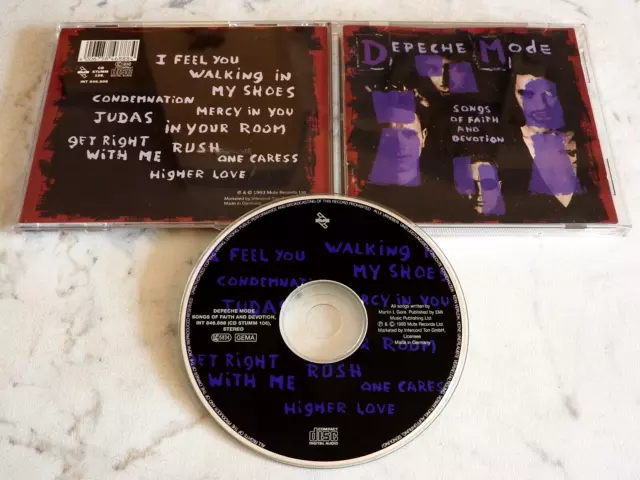 Depeche Mode Songs Of Faith And Devotion Cd 1993 Mute Records Made In Germany