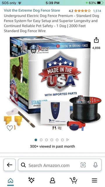 Electric Dog Fence Premium Underground Dog Fence (still in box) 2000 Ft