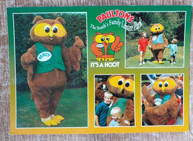 postcard-paultons-park-romsey-hampshire-percy-the-owl-unposted-eur-5-04