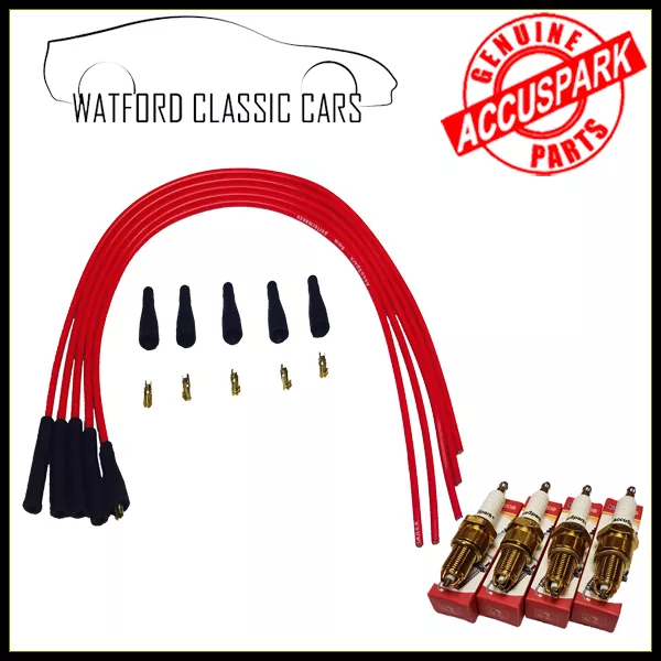 Accuspark Performance 1275 MG Midget leads/Spark plugs