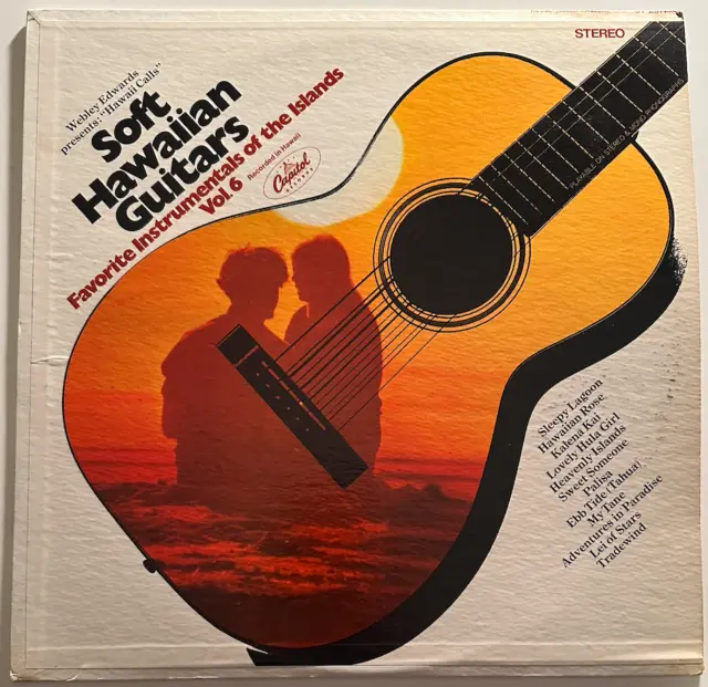 Webley Edwards Presents "Hawaii Calls" Soft Hawaiian Guitars (1968)-ORIGINAL LP