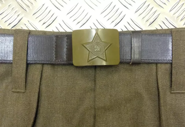 Genuine Russian/USSR/Soviet / CCCP Army Belt With Hammer And Sickle Buckle - NEW