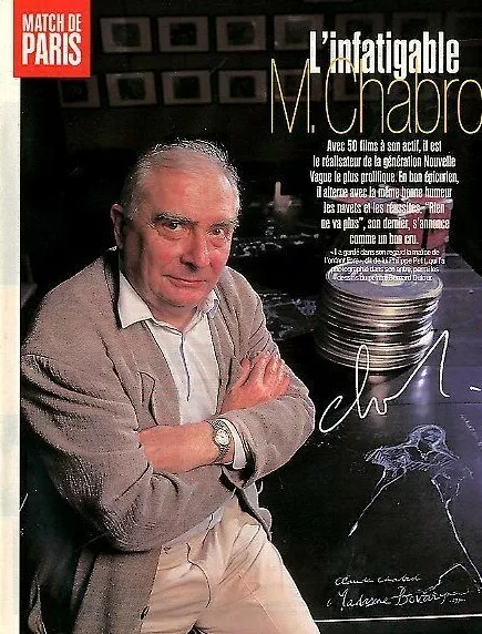 Coupure de presse Clipping 1999 Claude Chabrol (3 pages)