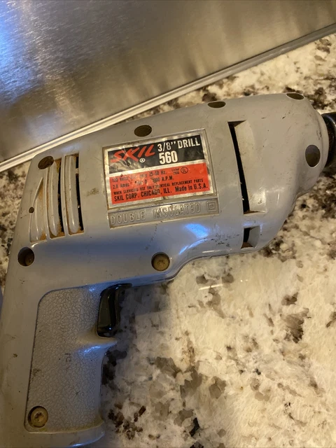 Vintage Skil 560 Corded 3/8" Drill works!