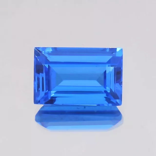 AAA Naturel Ceylan Bleuet Bleu Spinelle Desseré Émeraude Coupe Gemme 4.75 CT