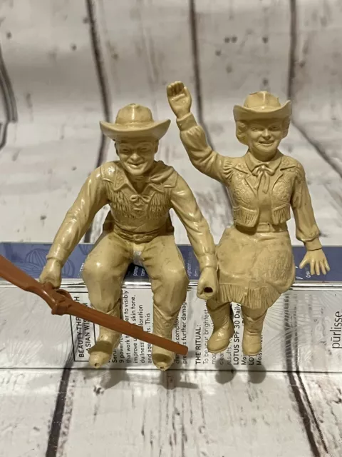 ROY RODGERS & Dale Evans Figure for 1950's Ideal Roy Rogers Fix-It ...
