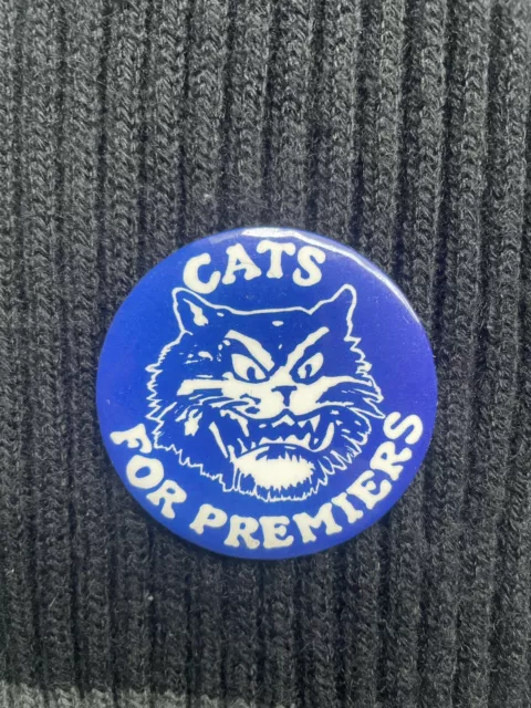 Vintage AFL Brooch Pin Badge Cats For Premiers