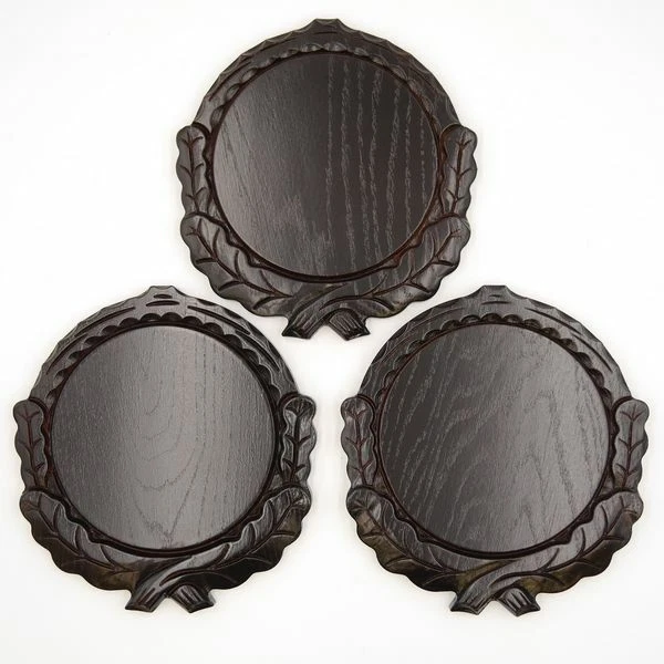 3 Pieza Keilerschilder Tallado Oscuro Af 16 CM Tablero Keiler Gewaffbrett Trophä
