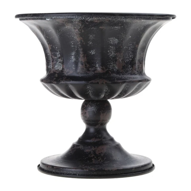 Vintage Style Flower Vase Planter Plant Pots Flower Pots Iron Flowerpot 3 Colors 3