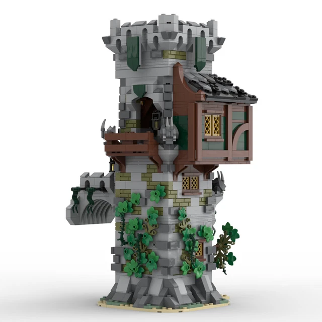 ZITIANYOUBUILD MOC-61121 A Viking-styled Watch-out Tower with Interior & Roof 1519 Parts