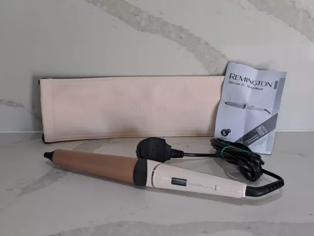 Remington CI91X1 ProLuxe Hair Curling Wand - Rose Gold Working FAST P&P