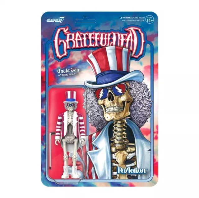 Grateful Dead Reaction Figure Wave 3 - Uncle Sam Skeleton  super 7