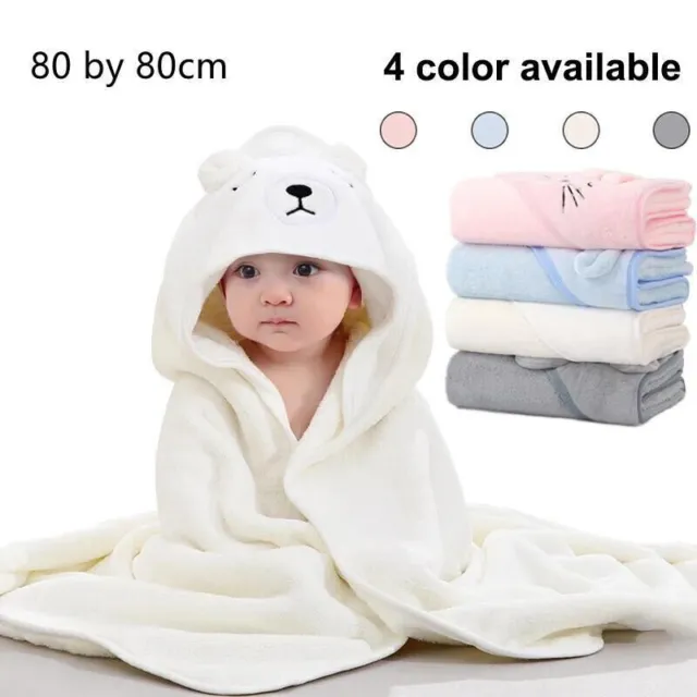 Toddler Baby Hooded Cartoon Towels Newborn Kids Bathrobe Soft Bath/Beach Towel