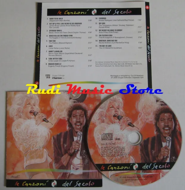 CD LE CANZONI DEL SECOLO 6 Platters James Brown 10cc Buscaglione(C10)no mc 6*