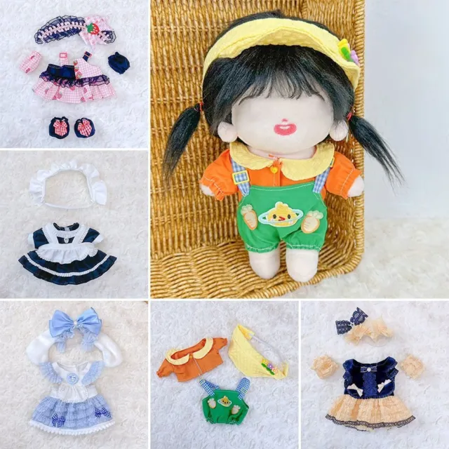 Multiple Styles Doll Clothes 20cm Overall Exquisite Bubble Skirt  Girl