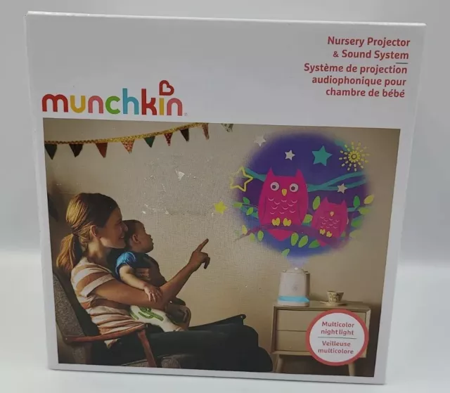 Munchkin Sound Asleep Nursery Projector and Sound Machine with LED Nightlight