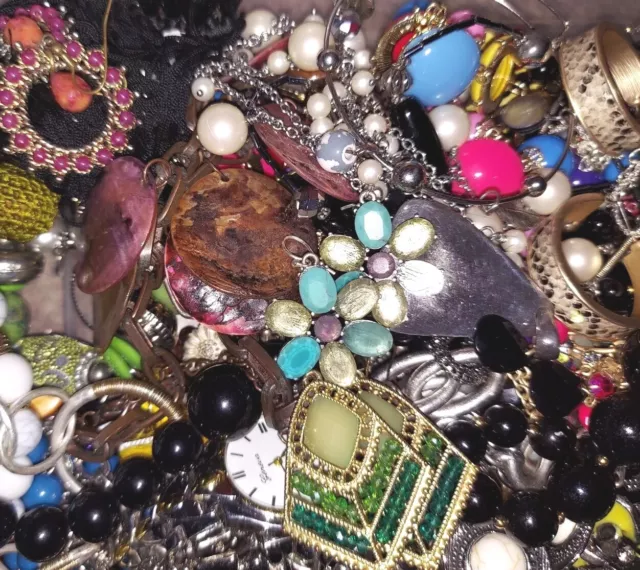 6 Lbs Bulk Lot of Vintage To Modern Jewelry Wearable Repair Craft Resell