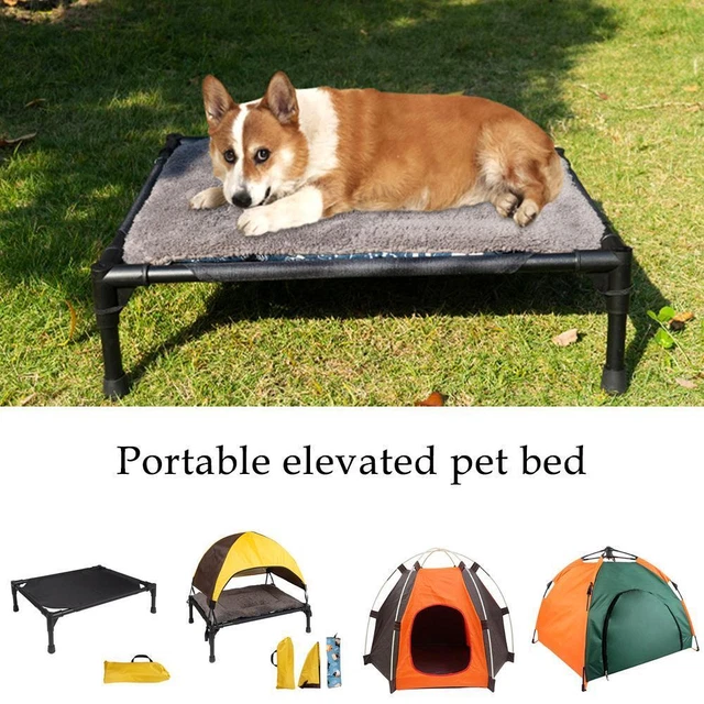 Faltbares Hundebett atmungsaktives erhöhtes Hundebett Campin, für Outdoor M5U1