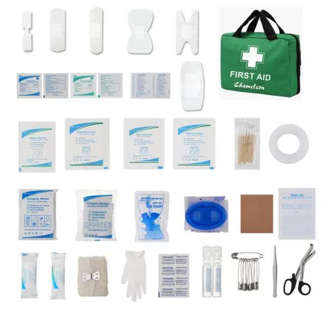 First Aid Kit Medical Emergency Home Travel Car Taxi Work 1St Aid Bag 220 Piece 2