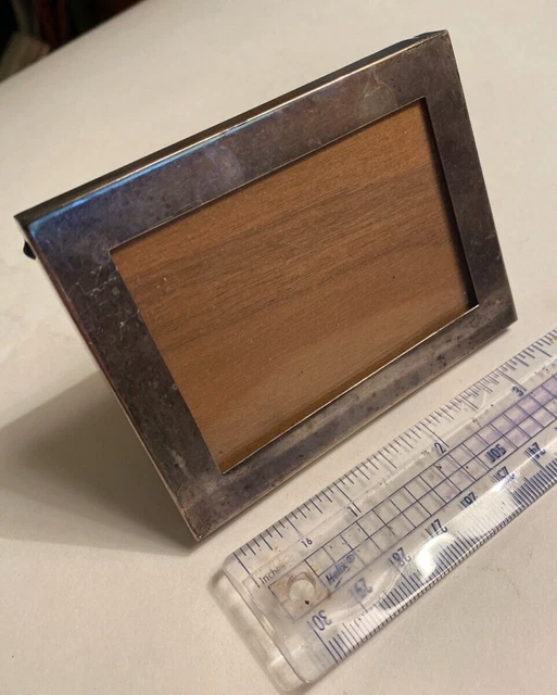 Tiffany & Co Makers Sterling Silver / Wood / Glass Picture Frame 3.75"x2.875" Tiffany & Co Makers Sterling Silver / Wood / Glass Picture Frame 3.75"x2.875"